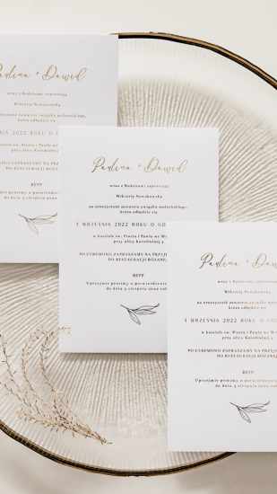 Zaproszenia na Ślub Keny efekt mieniący   