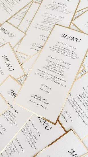 Menu Glamour leżące