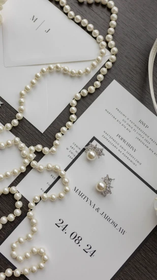 Zaproszenia ślubne PAPETERIA CIĘTA NA MIARĘ Selena – białe, eleganckie