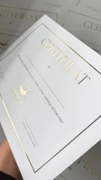 Certyfikaty Szkoleniowe ze Złoceniem A4 z Twoim Logo Pakiet 50 szt.