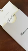 Zaproszenie na Chrzest Święty Eleganckie z Etui i Sznurkiem
